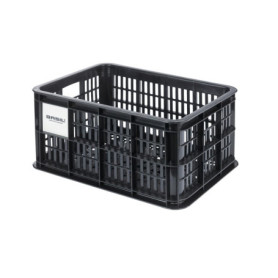 Sac de courses Basil MIK S en plastique recyclé - 17,5 L, Noir