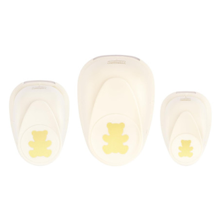 Lot de 3 Perforatrices Ours Vaessen Creative pour Projets DIY