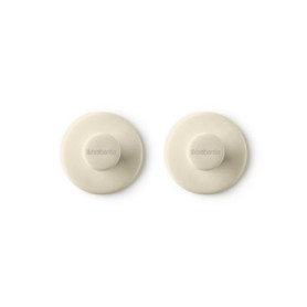 Crochets à Serviettes Brabantia ReNew - Lot de 2, Installation Facile, Soft Beige