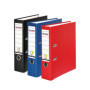 Lot de 3 classeurs en plastique coloré FALKEN - Format A4, 8 cm, végan