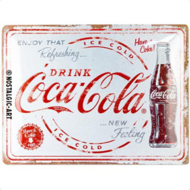 Plaque Rétro Coca-Cola en Métal 30x40 cm - Idée Cadeau Vintage