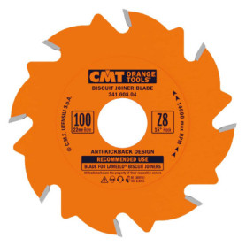 Lame Circulaire CMT Orange Tools 10,2 cm pour Fraiseuse à Rainurer