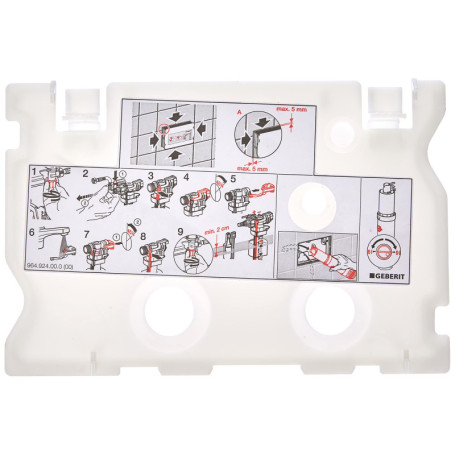 Plaque de Protection Geberit pour Cassette Unique - Gris