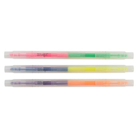 Mr. Wonderful - Set de 3 Feutres à Double Pointe Multicolores