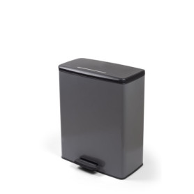Poubelle à Pédale Curver 65L - Design Élégant en Gris