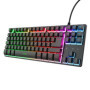 Clavier Gamer Trust GXTrust 833 TKL AZERTY avec Éclairage LED Multicolore