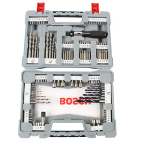 Ensemble Premium Bosch X-Line de 105 pièces - Embouts et Forets Variés