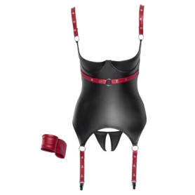 Ensemble de Bondage Noir avec Menottes et Collier Cottelli Collection