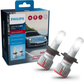 Ampoules LED Philips Ultinon Pro9200 H7 - Set de 2, +400% de luminosité