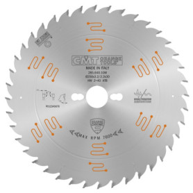 Lame Circulaire Chrome CMT Orange Tools 250mm - Z40 10° ATB