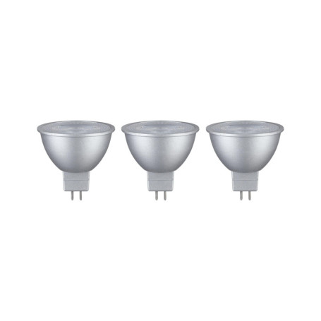 Lot de 3 Réflecteurs LED GU5,3 Chromés 450lm 2700K