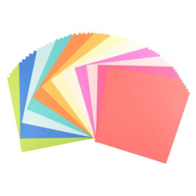 Papier Cartonné Florence - Couleurs d'Été - 30,5 x 30,5 cm - 17 Feuilles