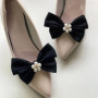 Pinces à Chaussures Élégantes Haveratio avec Nœud Décoratif Blanc
