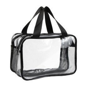 Trousse de Toilette Transparente Étanche NATUCE - Sac de Maquillage Pratique pour Voyage