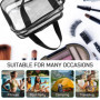 Trousse de Toilette Transparente Étanche NATUCE - Sac de Maquillage Pratique pour Voyage