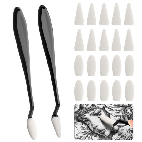 Set de Tampons Estompeurs avec 20 Têtes d'Éponge - Disnace