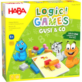 Jeu de Logique Gusi & Co - HABA, Défis Colorés pour Enfants à Partir de 5 Ans