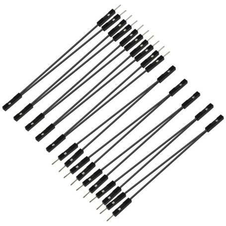 Câble Dupont 2 Broches Femelle à Mâle - 10 Pièces pour PC