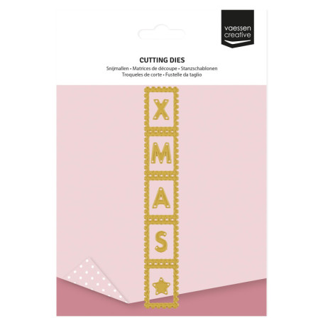 Matrices de Découpe Vaessen Creative - Ensemble de 6 Timbres pour Scrapbooking Noël