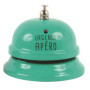 Sonnette Urgence Apéro en Métal - Gadget Amusant Bleu