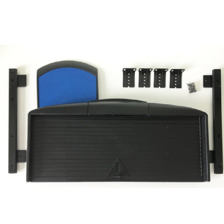 Tiroir coulissant pour clavier avec support de souris - Meuble noir