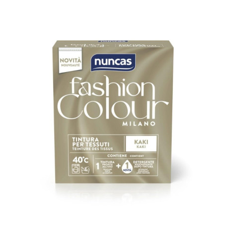 Kit de Teinture Textile Nuncas Fashion Colour Milano Kaki - Prêt à l'Emploi