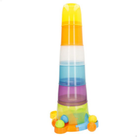 Tour Empilable Winfun avec Boules Colorées - Jouet Éducatif