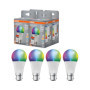 Pack de 4 Ampoules LED RGBW Osram B22d avec Contrôle Vocal Alexa