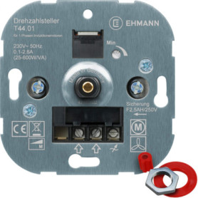Variateur de Compte-Tours EHMANN 4400x0100 avec Adaptateur 230V