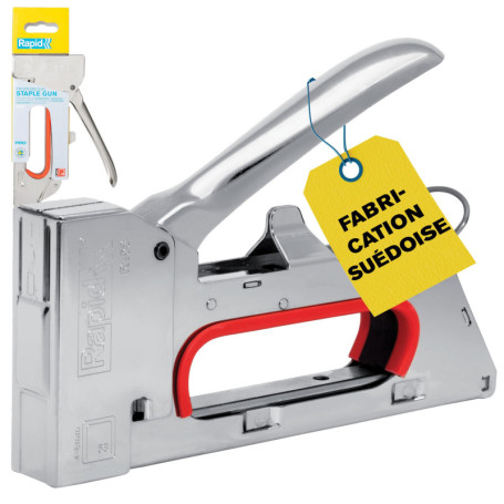 Agrafeuse Manuelle Rapid PRO R153 - Fixation Tissus Ergonomique en Acier
