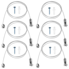 Kit de Suspension d'Éclairage ECSiNG - Câble Métallique Réglable pour Lustres