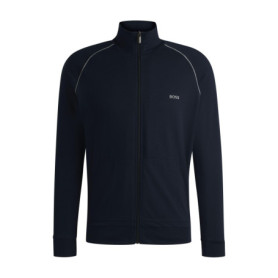 Veste Z BOSS Hommes en Coton Stretch avec Passepoils Contrastants