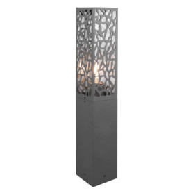 Borne d'Éclairage Extérieur Cooper en Inox Anthracite avec Insert Plastique
