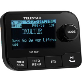Telestar Top Car 1 - Kit Mains Libres et Adaptateur DAB+ pour Voiture