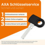 Cadenas AXA Solid Noir - Sécurité Niveau 10 avec Clé Non Amovible