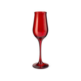 Lot de 6 flûtes à champagne en verre rouge - Paşabahçe