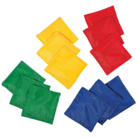 Lot de 12 Poufs en Nylon Multicolores pour Jeux de Plein Air