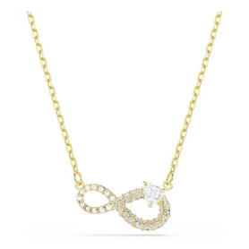 Collier Swarovski Hyperbola en Cristal Cœur Infini - Or Blanc