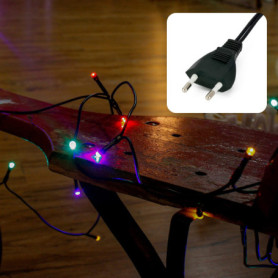 Chaîne lumineuse LED multicolore Hellum - 50 ampoules pour décoration intérieure