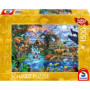 Puzzle Panorama du Monde Animal - 1500 pièces Schmidt