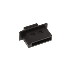 Lot de 50 Protecteurs Anti-Poussière pour Prises DisplayPort - Noir