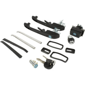 Paire de Poignées et Serrures Noires pour Volkswagen GOLF II (1983-1991)