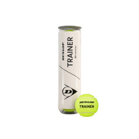 DUNLOP Ballon de Tennis Haut de Gamme - Ensemble de 4 Balles pour Entraînement