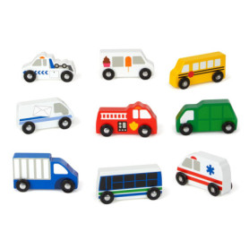 Ensemble de Véhicules Urbains en Bois Melissa & Doug