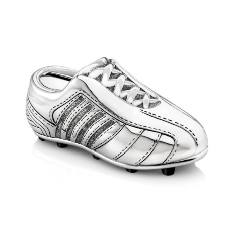 Tirelire Chaussure de Football Argentée Laquée - Zilverstad