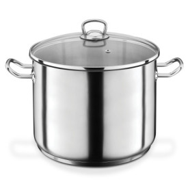 GSW Grande Marmite Professionnelle en Acier Inoxydable - 15 Litres, 28 cm