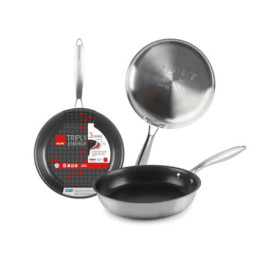 Poêle Triply 22 cm avec Revêtement Antiadhésif - IBILI