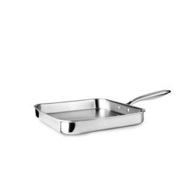 Grill Triply Natural 28 cm en Acier Inoxydable - IBILI