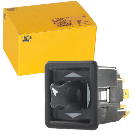 Interrupteur de Pression 12V Hella - Commutateur Électrique Noir