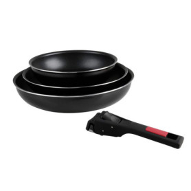 Set de 3 Poêles Agile en Aluminium Anti-Adhésif - Compatible Tous Feux